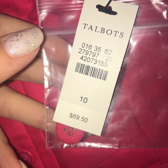 BRAND NEW TALBOTS Pink Capris - Picture 3 of 4